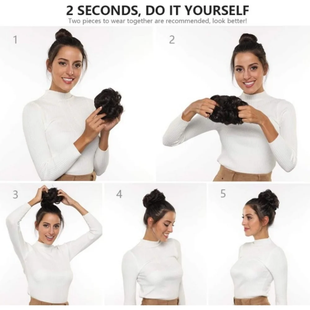 Blooming Hair Messy Bun Extension